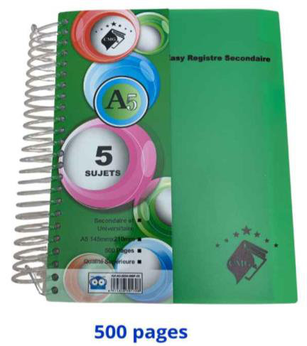 Cahier travaux pratiques, 500 pages