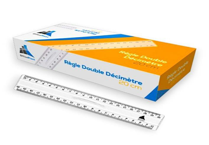 Règle double décimètre