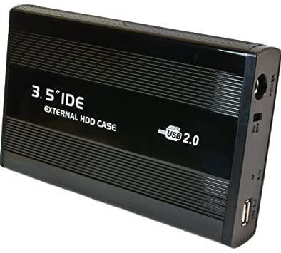 Boitier pour disque dur externe USB e-IDE de 8,9 cm (3,5") en aluminium