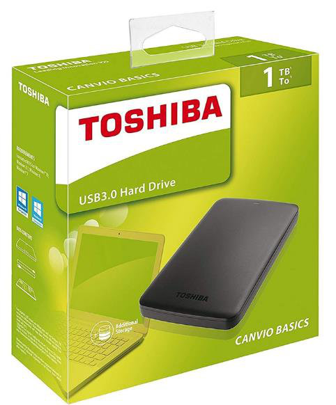 Disque dur externe-USB 3.0 (compatible USB 2.0) - 5 Gbit/s-Noir-1 To