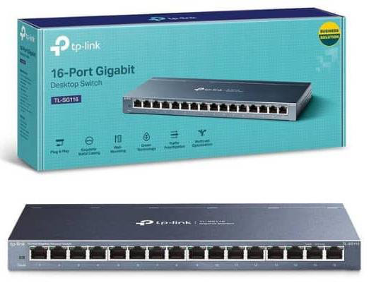 Switch – TL-SF 1016D 8 Port, 10:100 Mbps